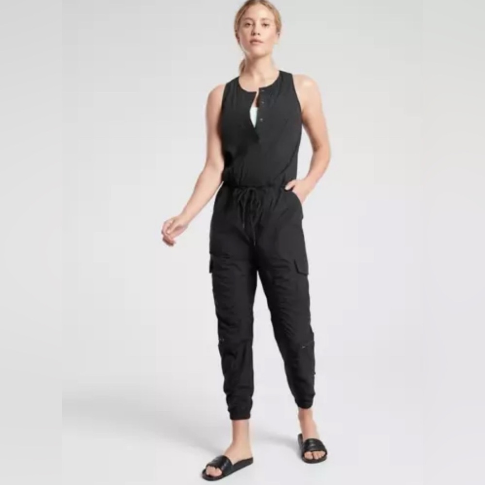 Athleta Canopy Parachute Romper Black Size 8